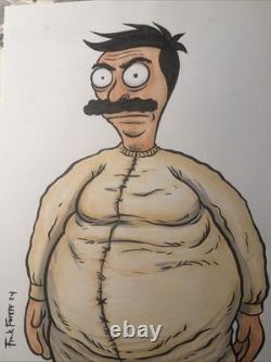 RARE Bob unique en son genre dessin original de Bob’s Burgers par Frank Forte