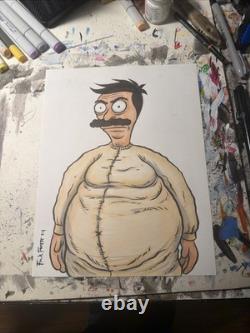 RARE Bob unique en son genre dessin original de Bob’s Burgers par Frank Forte