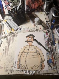 RARE Bob unique en son genre dessin original de Bob’s Burgers par Frank Forte