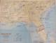 Rare PiÈce Unique ! Carte Du Deep South Signée à La Main Par 17 Politiciens Avec Certificat D'authenticité