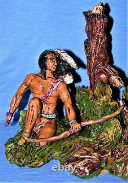 RARE Sculpture Unique de Rick Wisecarver, Signée par l'Artiste Wihoa