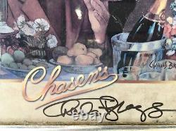 (RARE) UNIQUE EN SON GENRE! Menu ORIGINAL signé de Chasen et livre de Charles Bragg