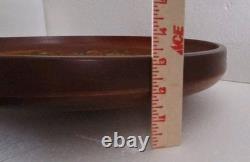 ROSEMALING NORVÉGIEN Assiette / bol en bois peint à la main, pièce unique, 16,5 x 3,5