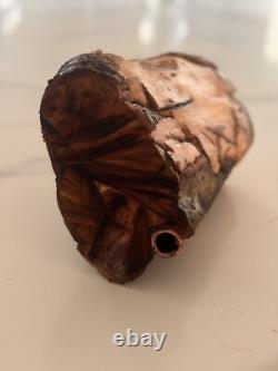 Racine d’arbre rare et unique en son genre avec service d’eau en cuivre 3/4 traversant à l’intérieur