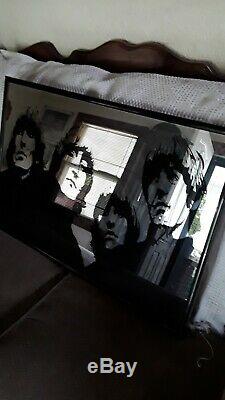 Rare, Beatles Vintage Fait Main One-of-a-kind Miroir! 21 Par 31 Pouces. 3/4 D'épaisseur