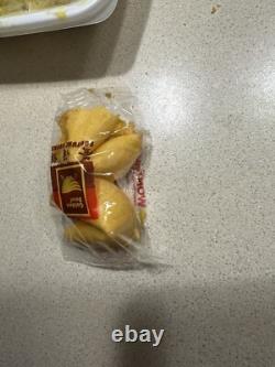 Rare Golden Bowl Double Fortune Cookie Erreur d'emballage unique en son genre