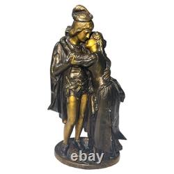 Rare Statue de Couple Vintage ROMEO ET JULIET Unique en Son Genre