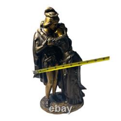 Rare Statue de Couple Vintage ROMEO ET JULIET Unique en Son Genre