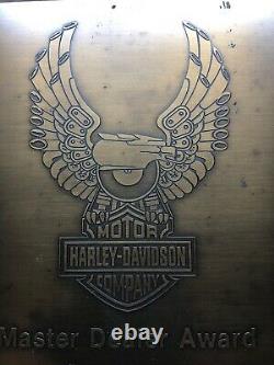 Rare Un D'un Genre Robison Harley-davidson Concessionnaire Plaque Master Dealer Amf