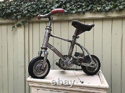 Rare, Vélo de Clown de Cirque Vintage 14 x 14 / MINIATURE / Art Populaire Unique en son Genre