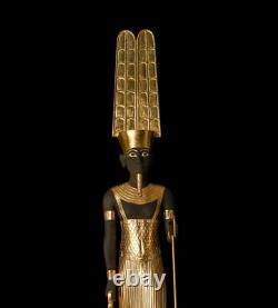 Rare statue pharaonique du dieu Amon-Rê, statuette égyptienne unique en son genre