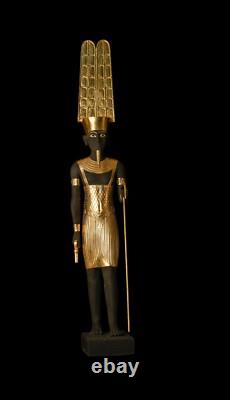 Rare statue pharaonique du dieu Amon-Rê, statuette égyptienne unique en son genre