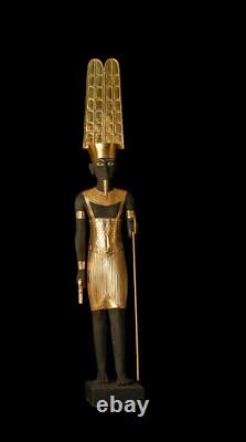 Rare statue pharaonique du dieu Amon-Rê, statuette égyptienne unique en son genre