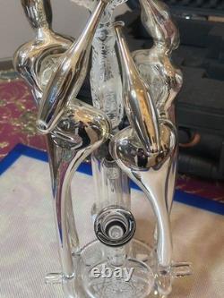 Rarissime pièce unique en verre artistique Heady, rig soufflé aux États-Unis, jamais utilisé, 14 mm