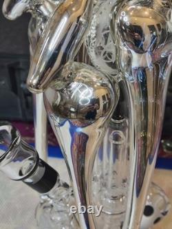 Rarissime pièce unique en verre artistique Heady, rig soufflé aux États-Unis, jamais utilisé, 14 mm