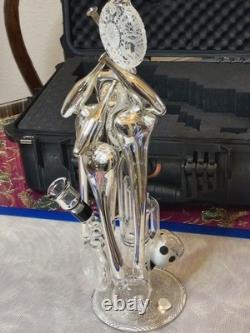 Rarissime pièce unique en verre artistique Heady, rig soufflé aux États-Unis, jamais utilisé, 14 mm
