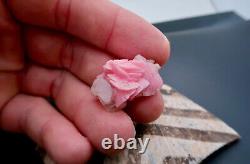 Remarquable spécimen rare de rhodochrosite rose et de quartz unique en son genre à Silverton, Colorado