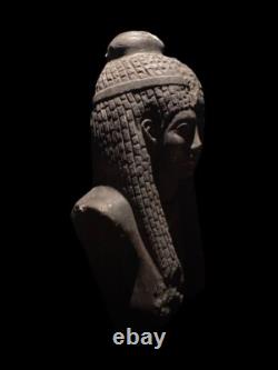 Réplique Unique Statue de la Reine Cléopâtre Égyptienne Musées Égyptiens Art Déco