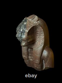 Réplique unique d'un artefact égyptien pour la déesse Sekhmet, statuette faite main