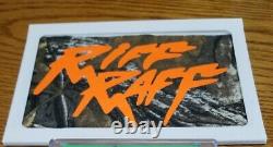 Riff Raff Concert Worn Shirt Autograph Card Full Logo Un D'un Kind Pas Goodwin