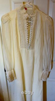 Robe de mariée historique Victoria vintage unique en son genre faite à la main avec shank