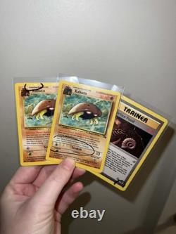 Rois Kabuto, vraies cartes Chase, erreur d’impression Fossil 50/62, pièce unique rare
