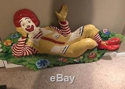 Ronald Mcdonald Tenture Murale 7 Pieds De Long, Très Rare Et Unique
