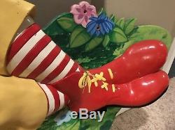Ronald Mcdonald Tenture Murale 7 Pieds De Long, Très Rare Et Unique