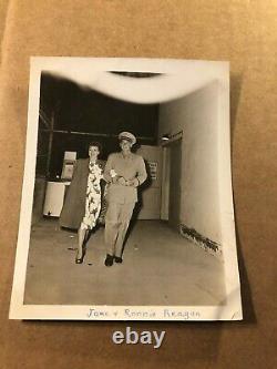 Ronald Reagan Rare One Of A Kind Candid Photo Wwii Withwife Jane Wyman 40s