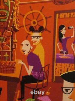 SHAG Josh Agle dans le Enchanted Tiki Bar, une pièce unique! Magnifique! 190/195