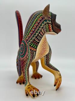 SINGE - Magnifique alebrije en bois sculpté à la main, unique en son genre, de Oaxaca, Mexique