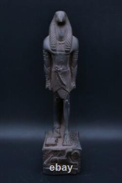 STATUE D'IBIS AUTHENTIQUE ANCIEN ÉGYPTIEN UNIQUE DU DIEU THOT, DIEU DE LA LUNE, AVANT J.-C.