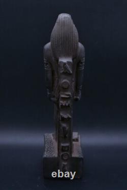 STATUE D'IBIS AUTHENTIQUE ANCIEN ÉGYPTIEN UNIQUE DU DIEU THOT, DIEU DE LA LUNE, AVANT J.-C.