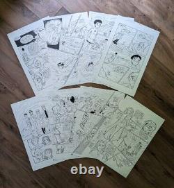 Sabrina la sorcière adolescente #99 Lot original de 8 pages d'art de bande dessinée Pièce unique