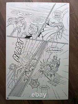 Sabrina la sorcière adolescente #99 Lot original de 8 pages d'art de bande dessinée Pièce unique