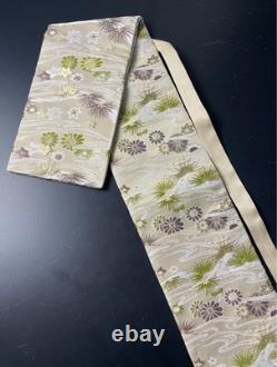 Sac de katana japonais KU-13 floral en soie pure, artisanal, fait main, pièce unique