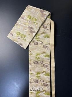 Sac de katana japonais KU-13 floral en soie pure, artisanal, fait main, pièce unique