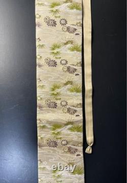 Sac de katana japonais KU-13 floral en soie pure, artisanal, fait main, pièce unique