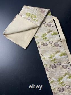 Sac de katana japonais KU-13 floral en soie pure, artisanal, fait main, pièce unique