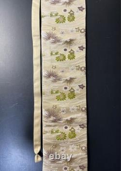 Sac de katana japonais KU-13 floral en soie pure, artisanal, fait main, pièce unique
