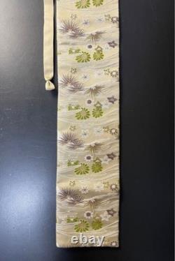 Sac de katana japonais KU-13 floral en soie pure, artisanal, fait main, pièce unique