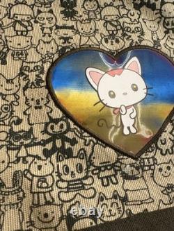 Sac messager vintage holographique Sanrio 100 chats des années 90, unique en son genre et rare
