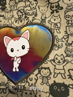 Sac messager vintage holographique Sanrio 100 chats des années 90, unique en son genre et rare