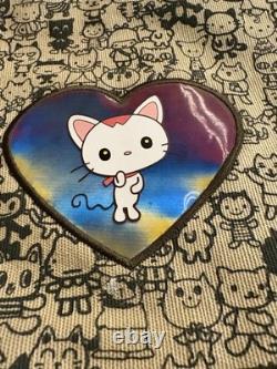Sac messager vintage holographique Sanrio 100 chats des années 90, unique en son genre et rare