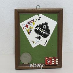 Sands Las Vegas Cartes, dés, jeton et plaque du gagnant uniques en leur genre