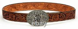 Sauvage Sterling 24k Rodeo Trophy Buckle & Belt Combo Incroyable One-of-a-kind