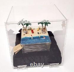 Scène de plage miniature diorama unique BOYO (Construisez votre propre bloc) handcraft