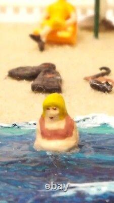 Scène de plage miniature diorama unique BOYO (Construisez votre propre bloc) handcraft