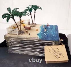 Scène de plage miniature diorama unique BOYO (Construisez votre propre bloc) handcraft