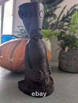 Sculpteur africain Patrick Manyike Sculpture en bois sculptée à la main - Rarissime ! Pièce unique